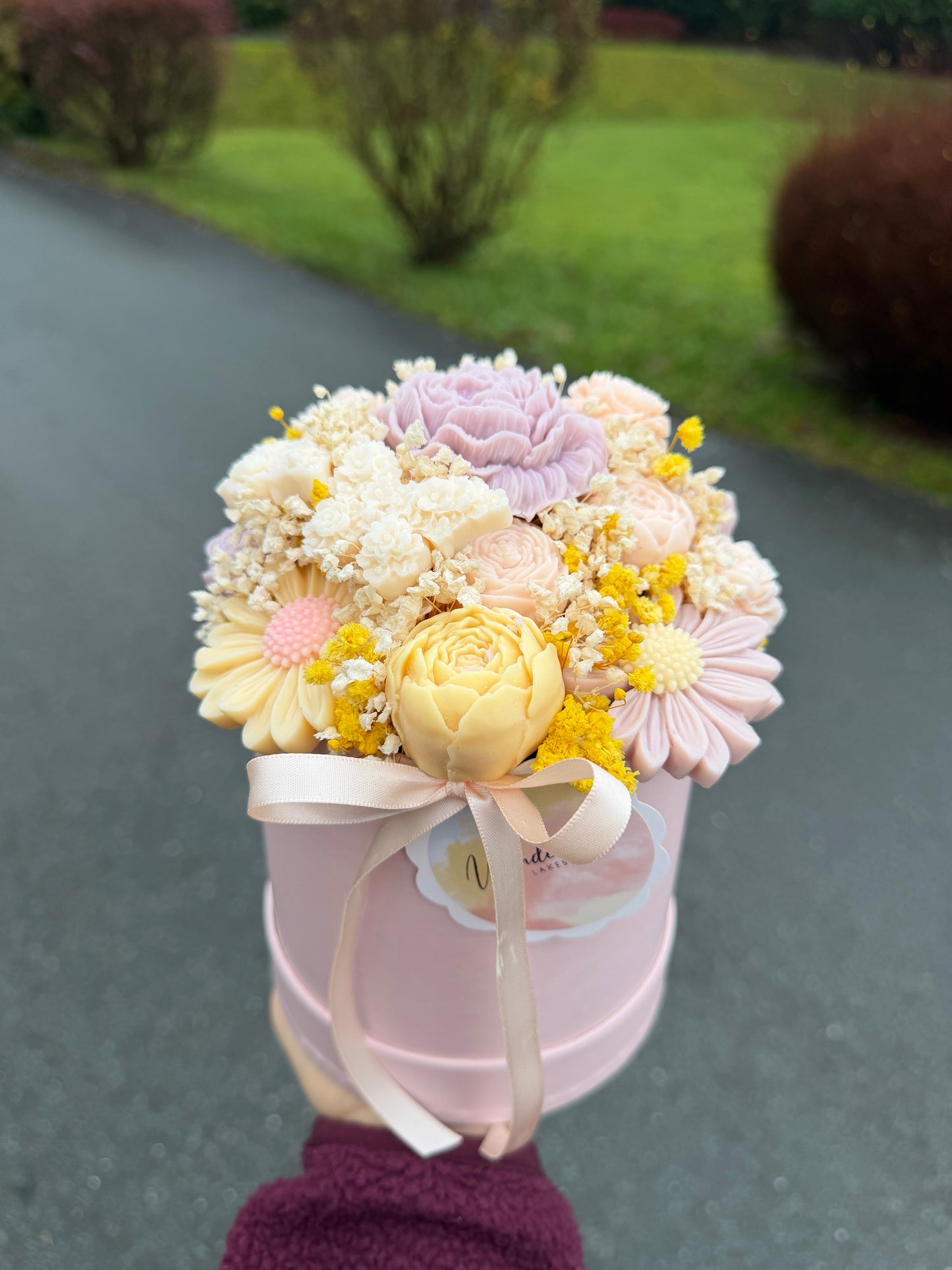 Pastel Bloom Hat Box