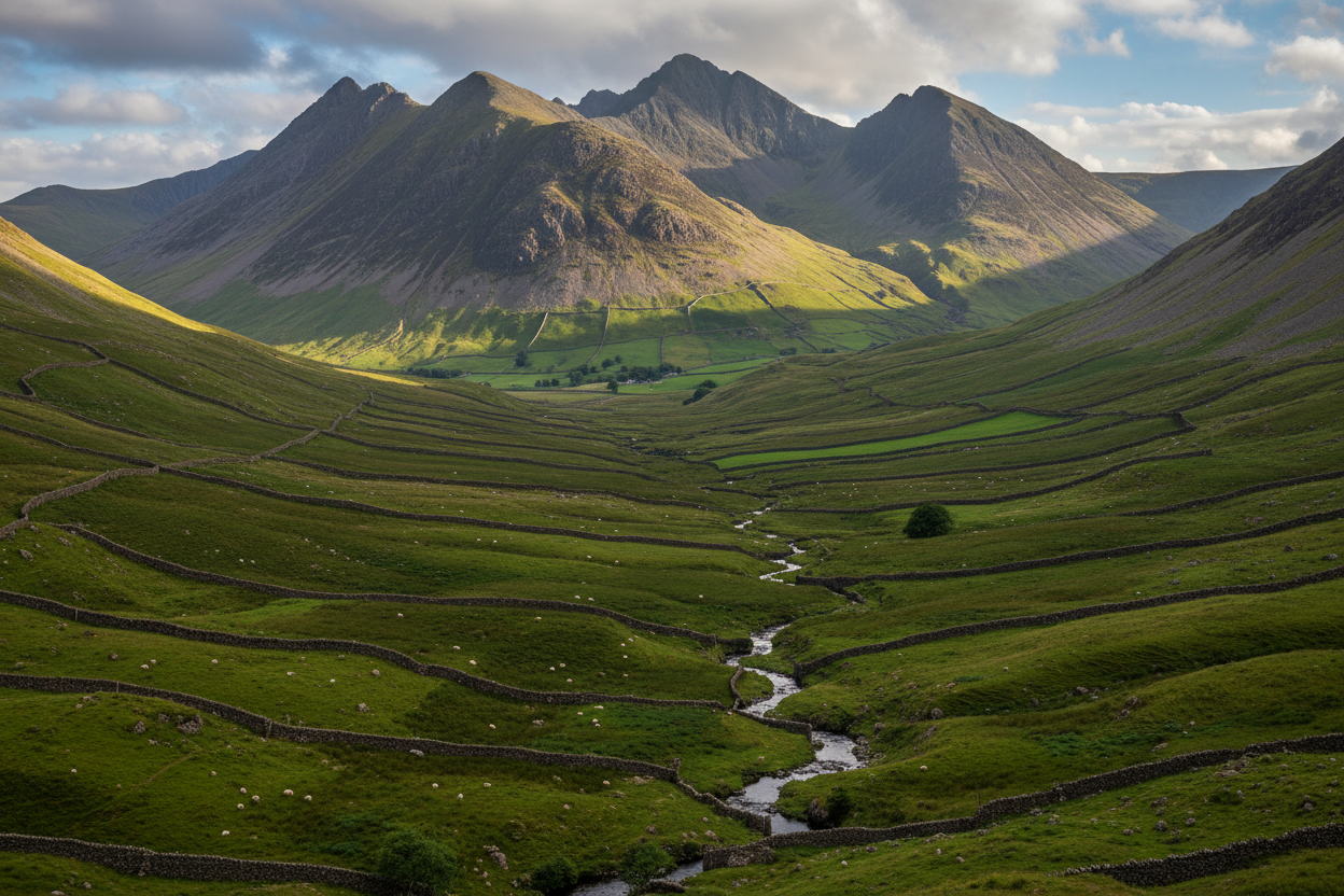 langdale lake district cumbria uk