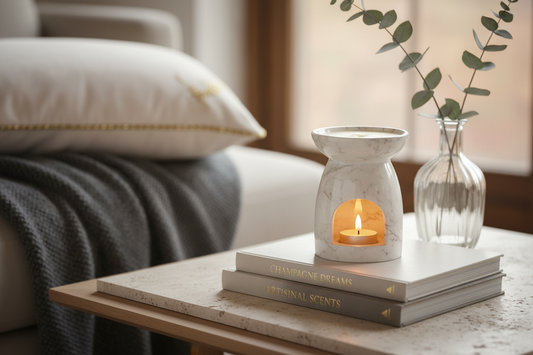 luxurious wax melt burner, luxurious setup