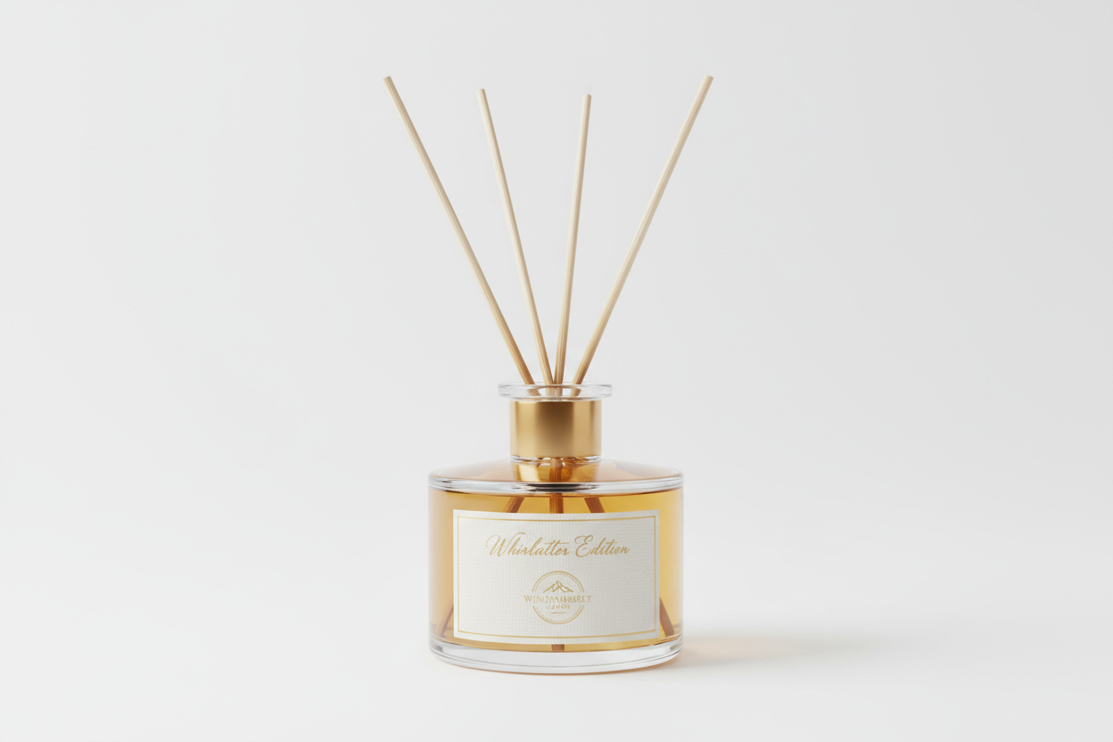 reed diffusor whinlatter edition with a windermelt lakes logo lux edition