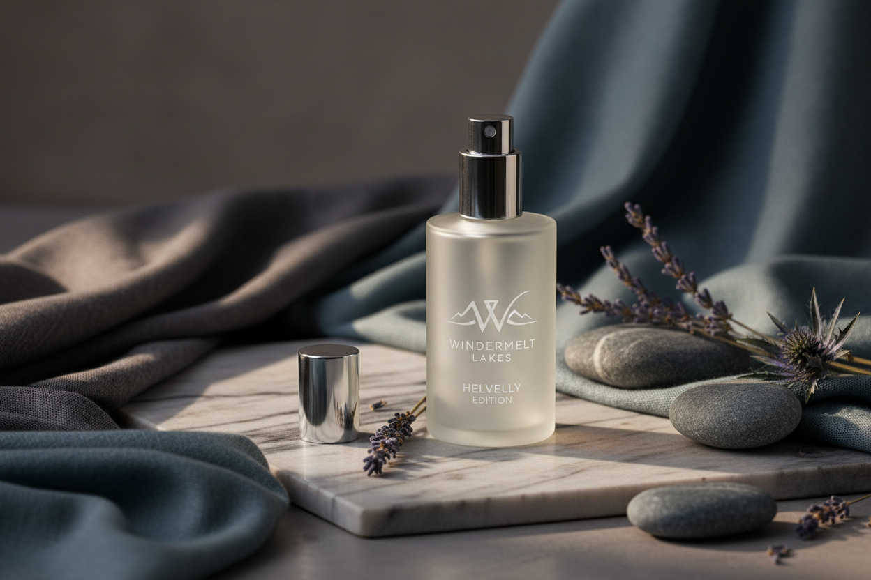 room spray helvelly edition with windermelt lakes logo luxury setup