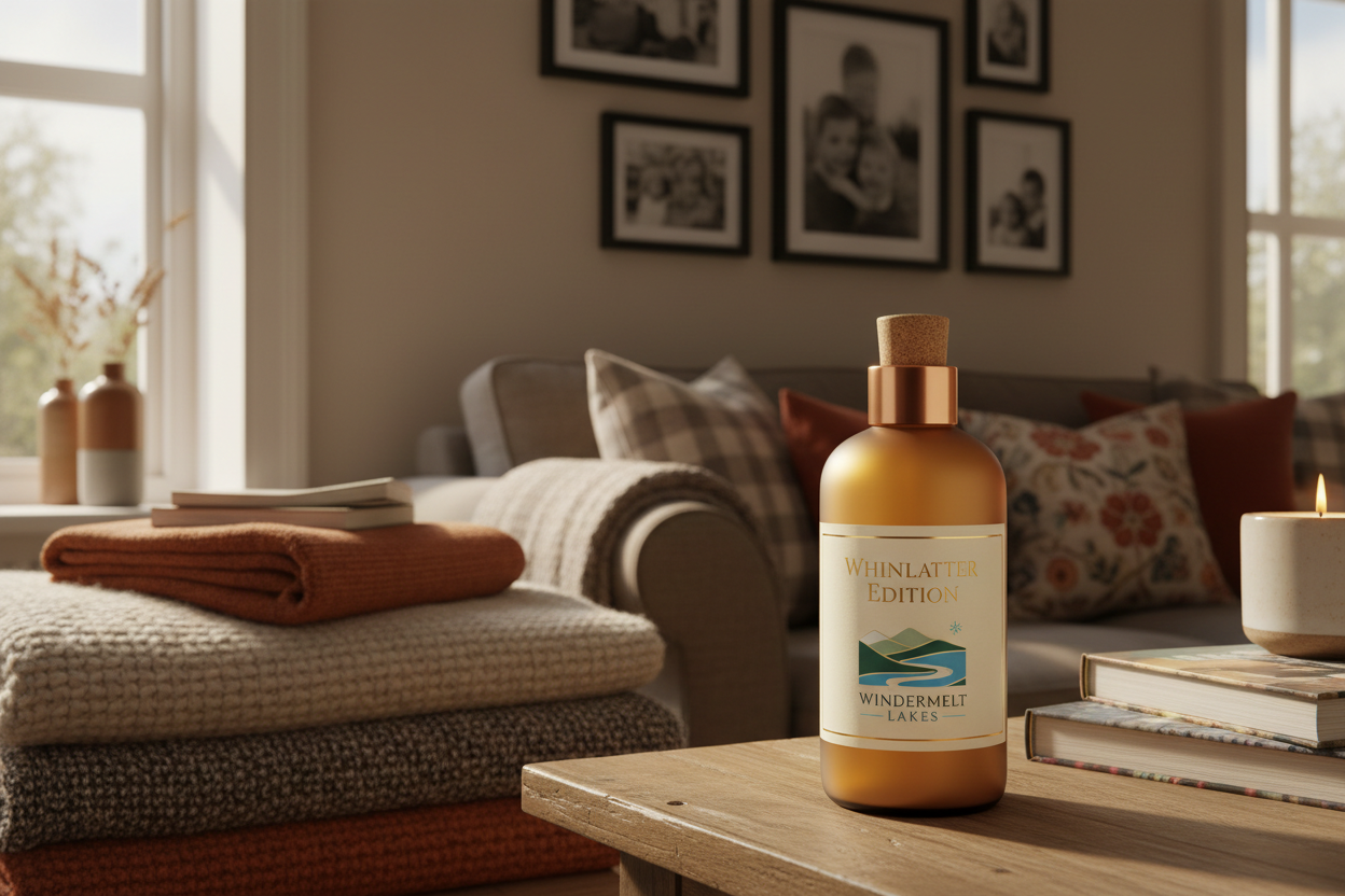 room spray whinlatter edition with windermelt lakes logo in a family home